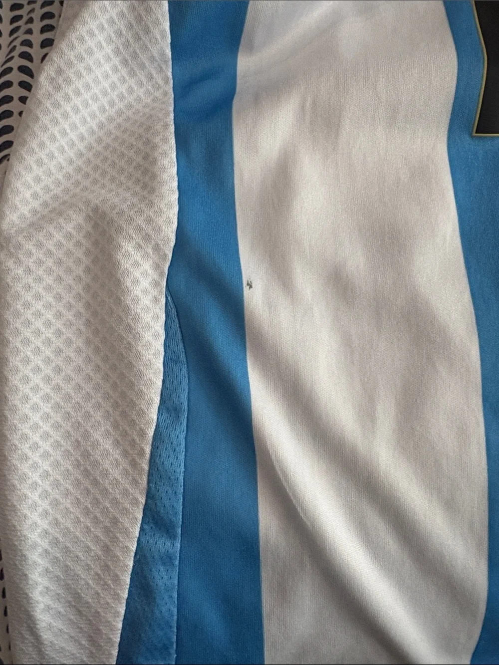 adidas Kids messi Soccer Jersey in Blue and White - #10